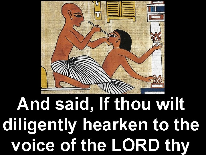 And said, If thou wilt diligently hearken to the voice of the LORD thy