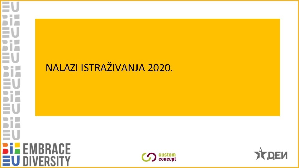 NALAZI ISTRAŽIVANJA 2020. 