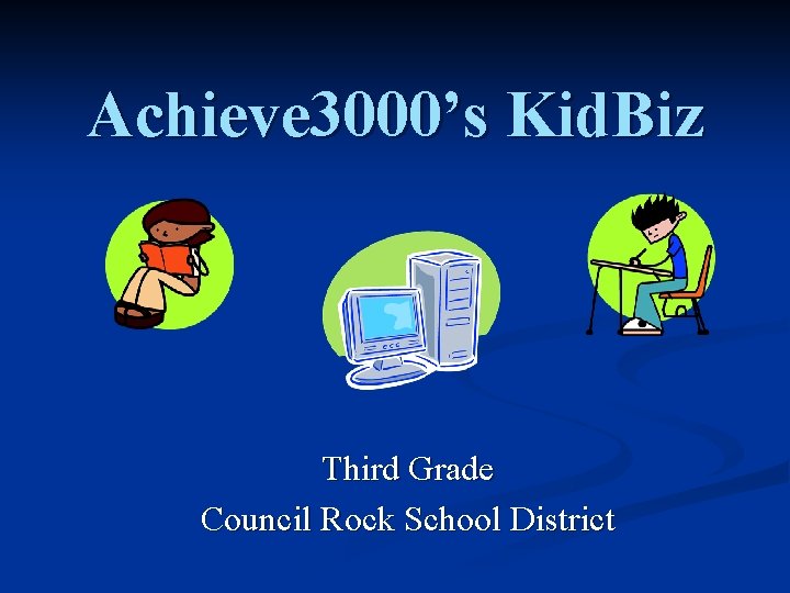 Achieve 3000’s Kid. Biz Third Grade Council Rock School District 