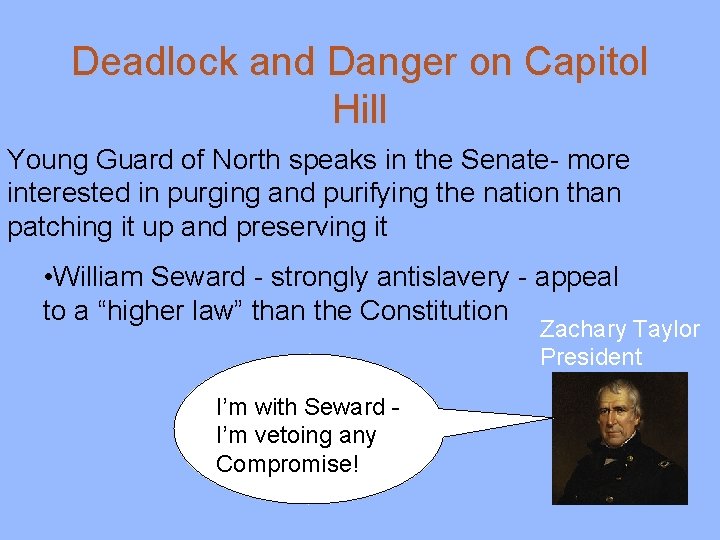 Deadlock and Danger on Capitol Hill Young Guard of North speaks in the Senate-