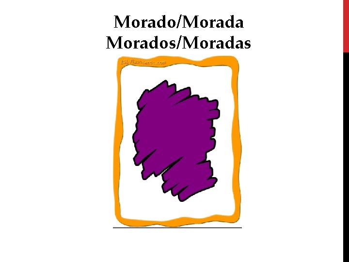 Morado/Morada Morados/Moradas 