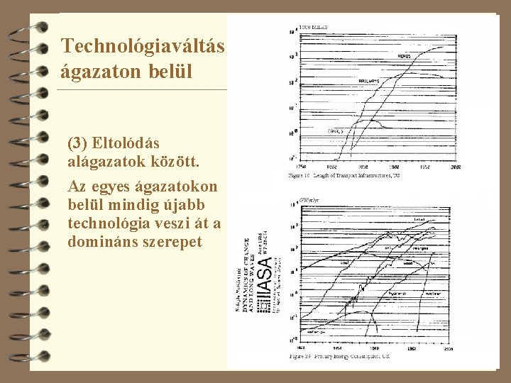 Technológiaváltás ágazaton belül (3) Eltolódás alágazatok között. Az egyes ágazatokon belül mindig újabb technológia