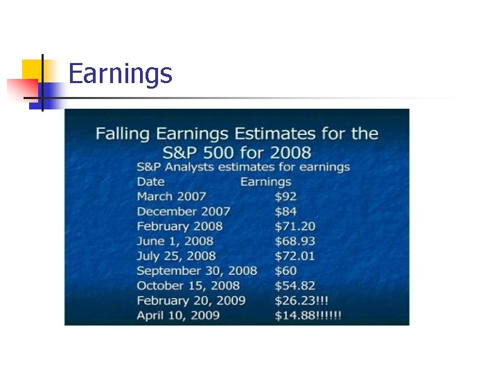 Earnings 