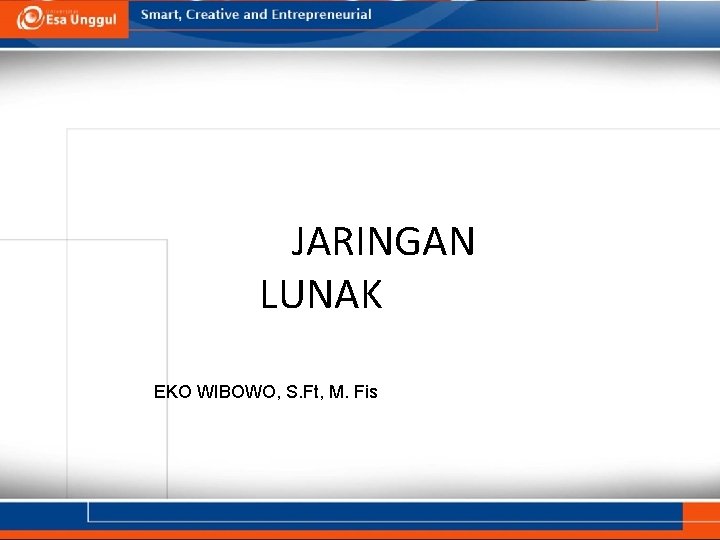 JARINGAN LUNAK CEDERA EKO WIBOWO, S. Ft, M. Fis 