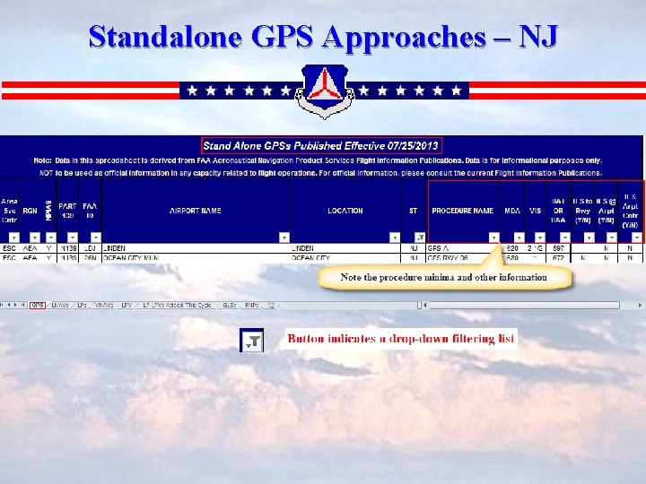 Standalone GPS Approaches – NJ 