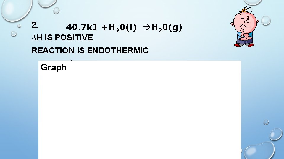 2. 40. 7 k. J +H 20(l) H 20(g) ∆H IS POSITIVE REACTION IS