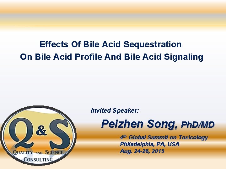 Effects Of Bile Acid Sequestration On Bile Acid Profile And Bile Acid Signaling Invited