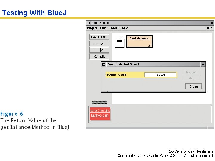 Testing With Blue. J Big Java by Cay Horstmann Copyright © 2008 by John