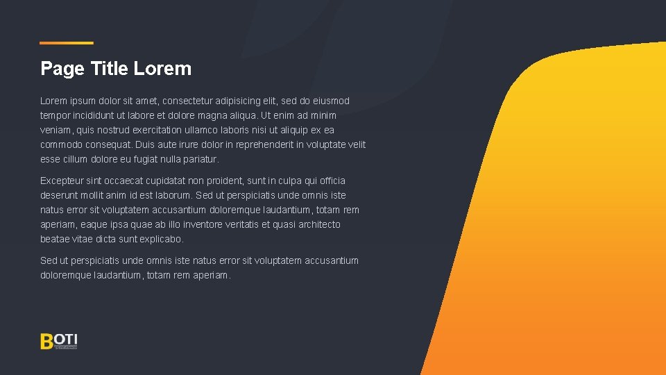 Page Title Lorem ipsum dolor sit amet, consectetur adipisicing elit, sed do eiusmod tempor