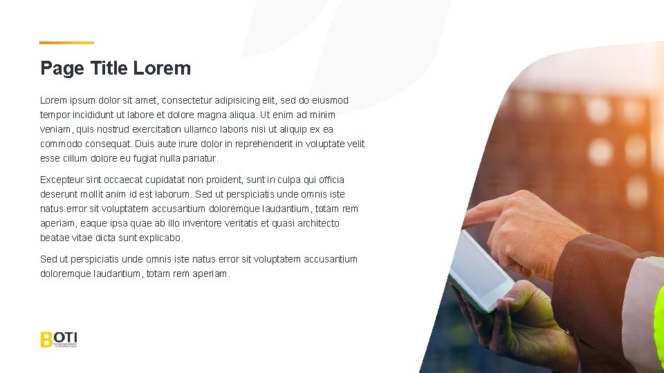 Page Title Lorem ipsum dolor sit amet, consectetur adipisicing elit, sed do eiusmod tempor