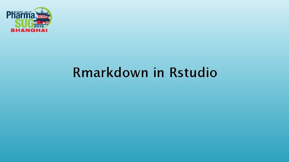 Rmarkdown in Rstudio 