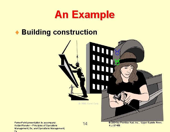 An Example ¨ Building construction © 1995 Corel Corp. Power. Point presentation to accompany