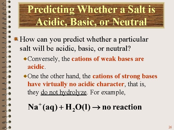 Predicting Whether a Salt is Acidic, Basic, or Neutral How can you predict whether