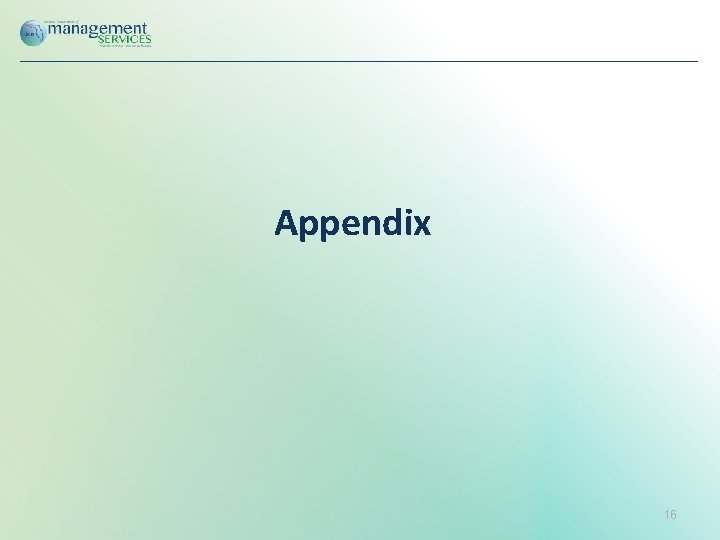 Appendix 16 