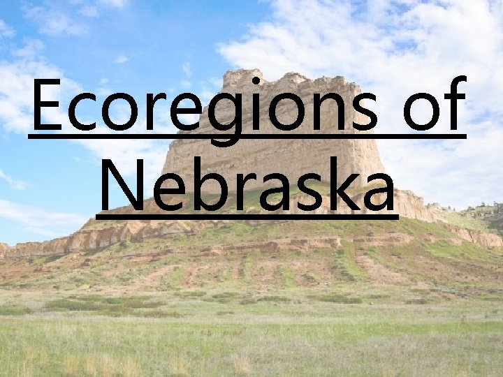 Ecoregions of Nebraska 