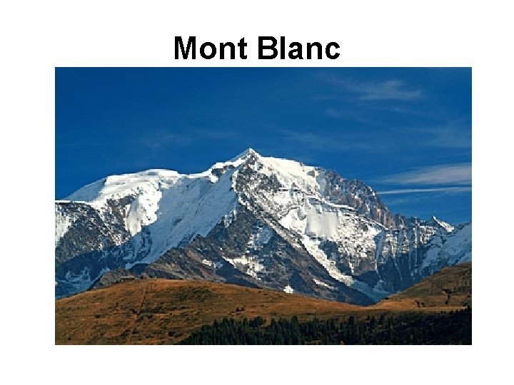 Mont Blanc 