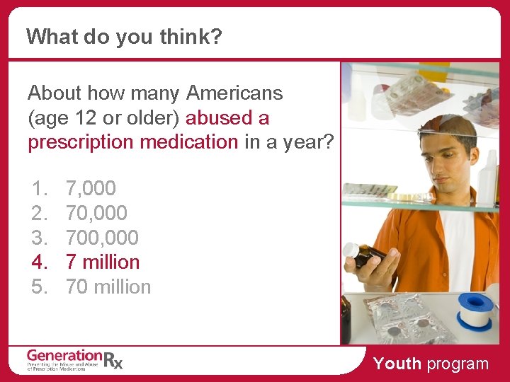 What do you think? About how many Americans (age 12 or older) abused a