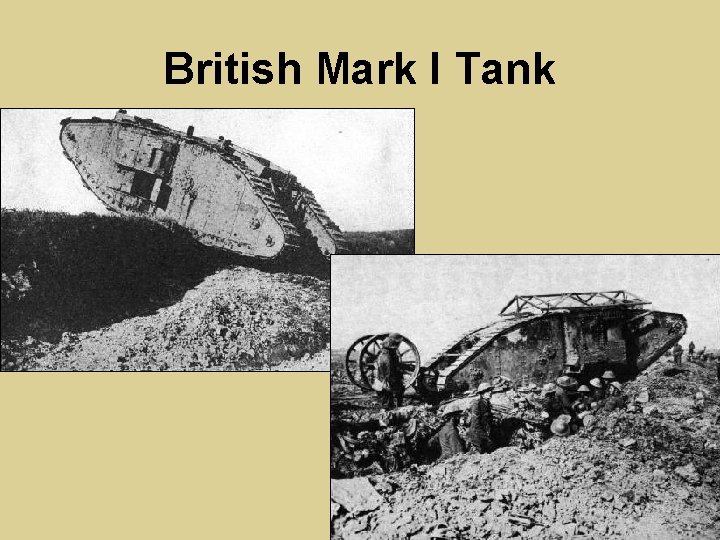 British Mark I Tank 