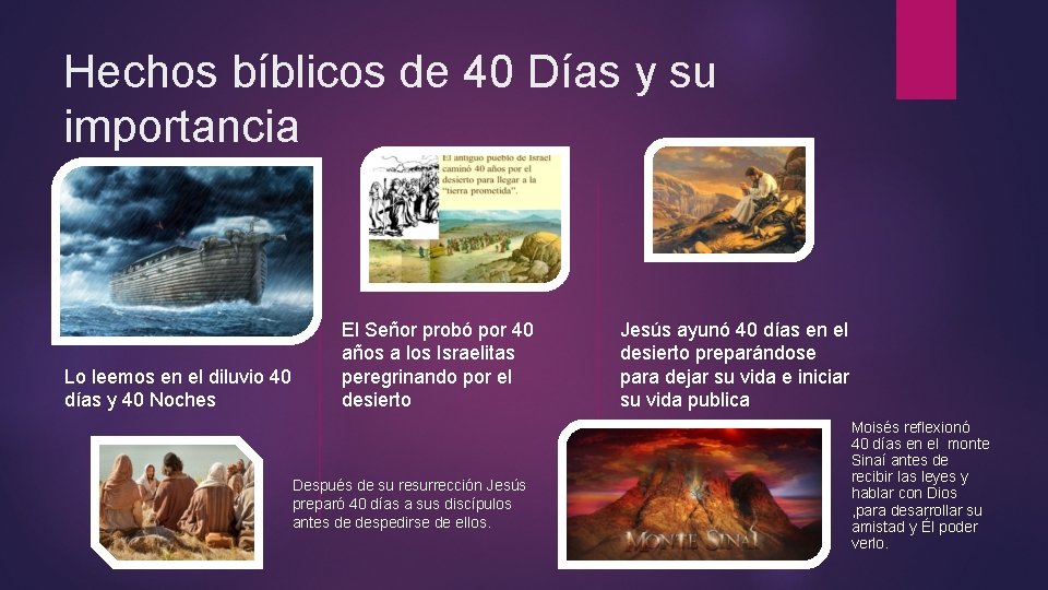 Hechos bíblicos de 40 Días y su importancia Lo leemos en el diluvio 40