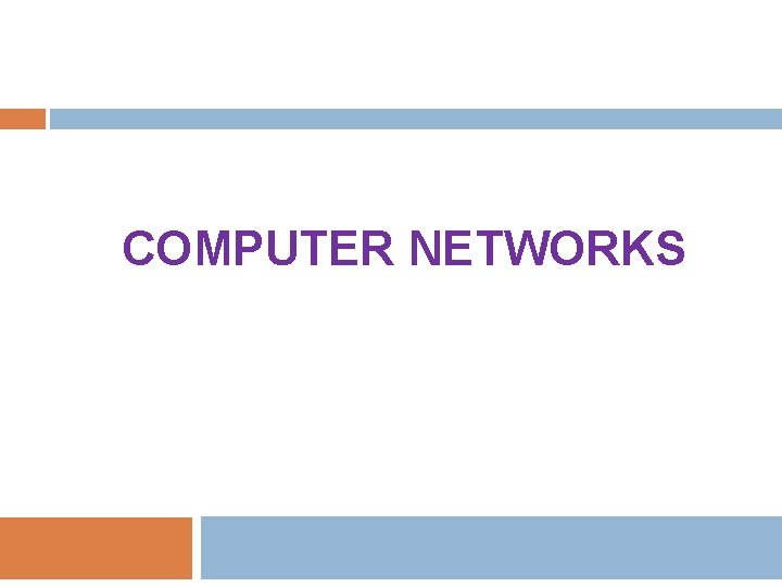 COMPUTER NETWORKS Unit-II Part-1 