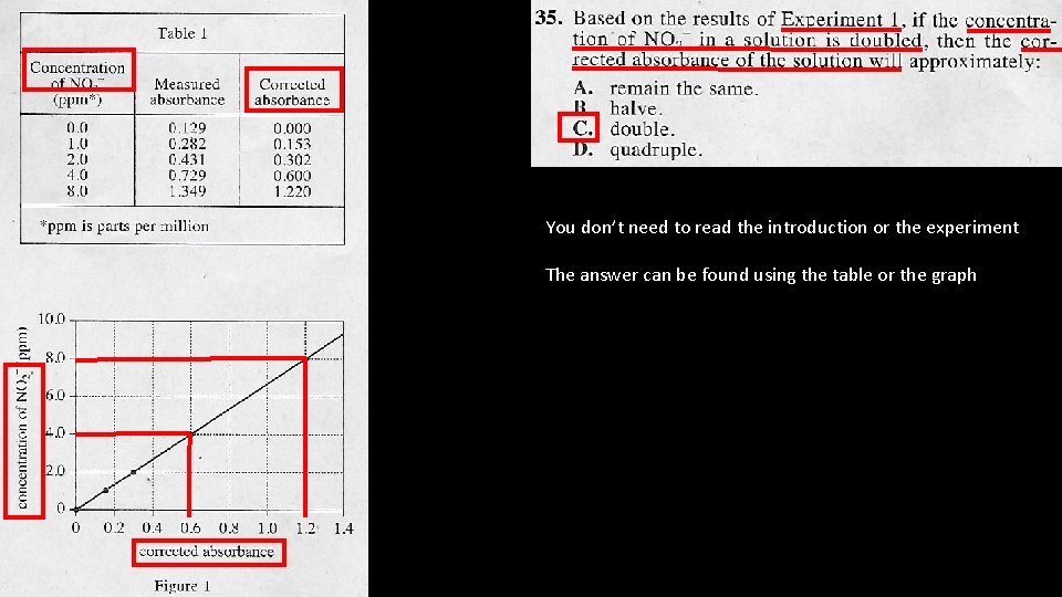 You don’t need to read the introduction or the experiment The answer can be