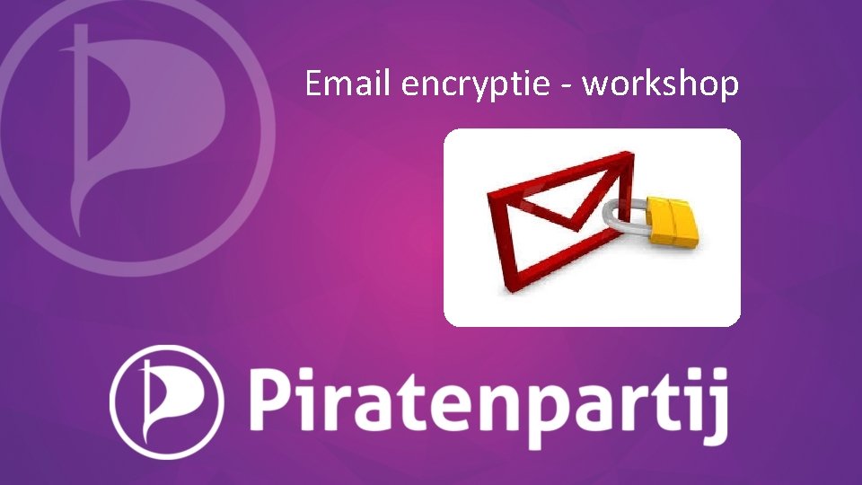 Email encryptie - workshop 