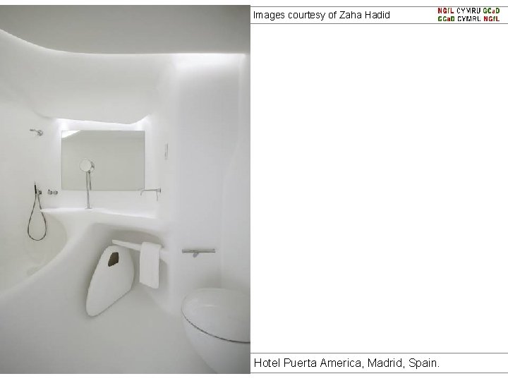 Images courtesy of Zaha Hadid Hotel Puerta America, Madrid, Spain. 
