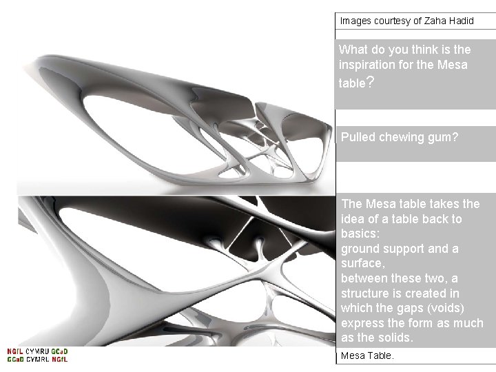 Images courtesy of Zaha Hadid What do you think is the inspiration for the