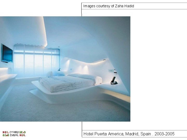 Images courtesy of Zaha Hadid Hotel Puerta America, Madrid, Spain. 2003 -2005 