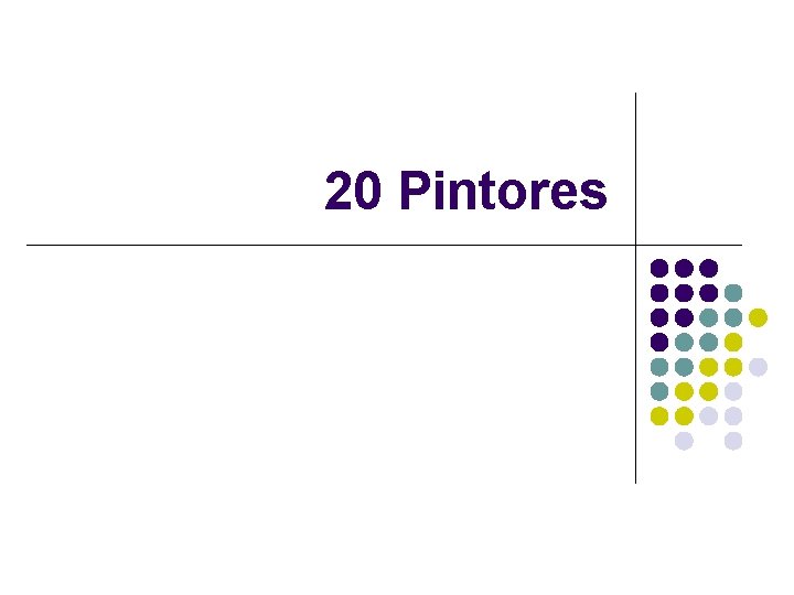 20 Pintores 