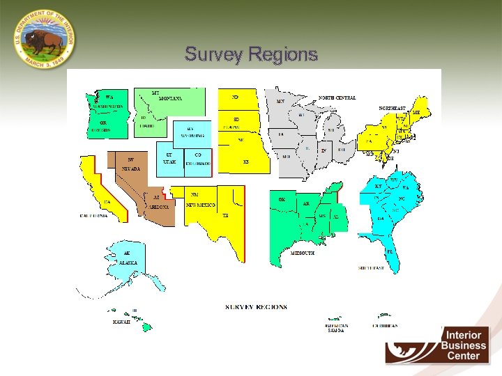 Survey Regions 1 3 