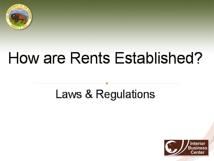 How are Rents Established? Laws & Regulations 