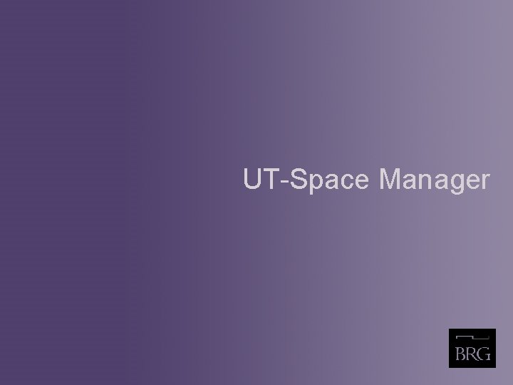 UT-Space Manager 