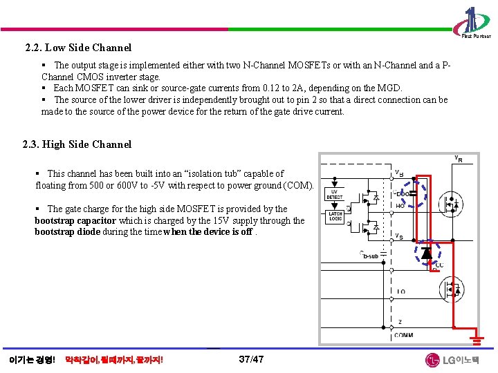2. 2. Low Side Channel § The output stage is implemented either with two