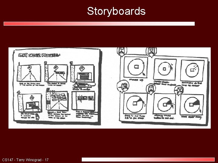 Storyboards CS 147 - Terry Winograd - 17 