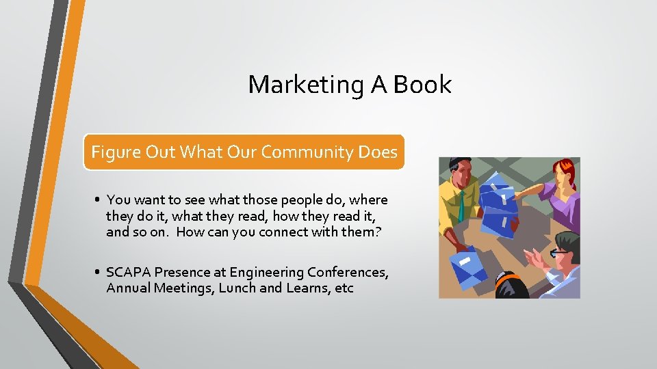 Marketing A Book Figure Out What Our Community Does • You want to see