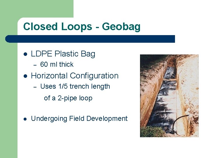 Closed Loops - Geobag l LDPE Plastic Bag – l 60 ml thick Horizontal