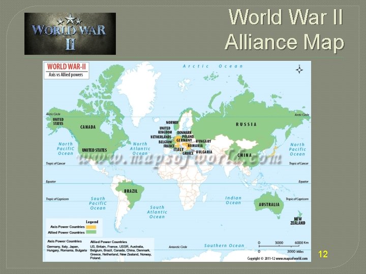 World War II Alliance Map 12 