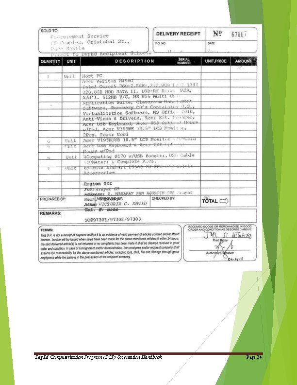 Dep. Ed Computerization Program (DCP) Orientation Handbook Page 34 Dep. Ed Computerization Program (DCP) Orientation Handbook Page 34