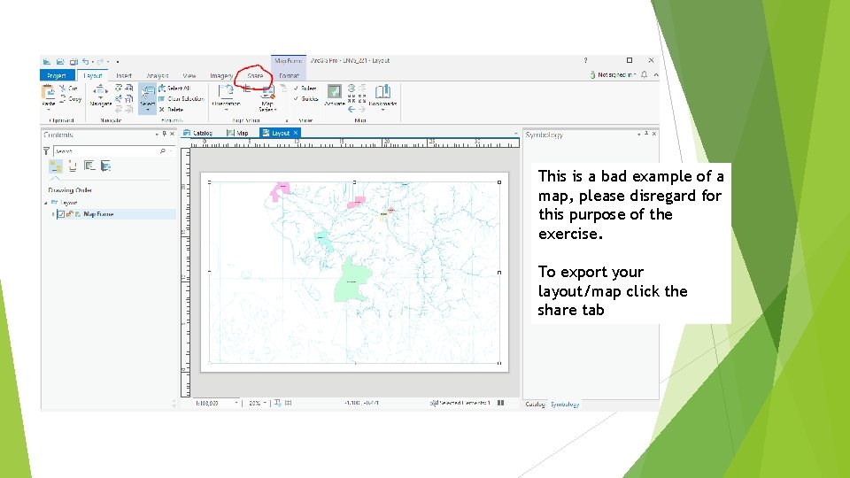 This is a bad example of a map, please disregard for this purpose of