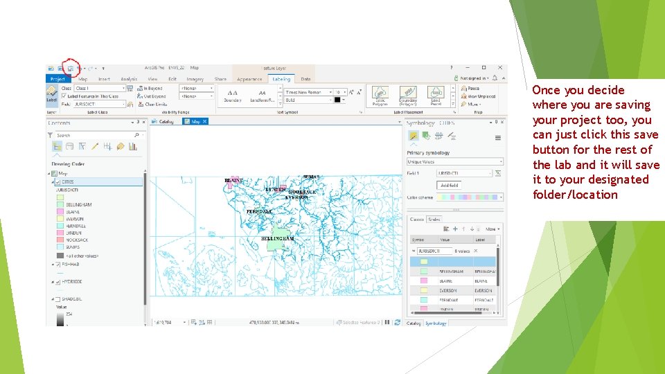 Once you decide where you are saving your project too, you can just click