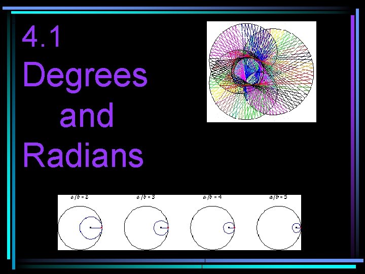 4. 1 Degrees and Radians 