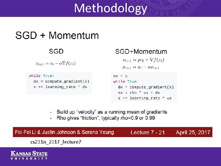 Methodology cs 231 n_2017_lecture 7 