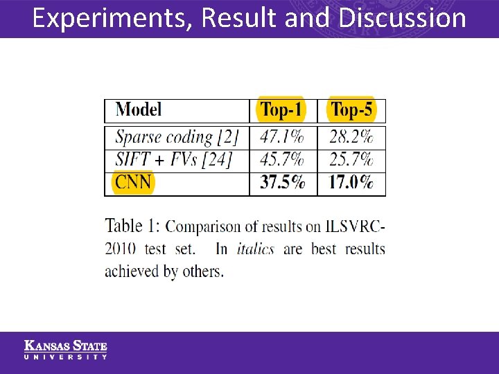 Experiments, Result and Discussion 