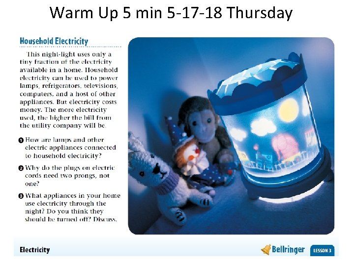 Warm Up 5 min 5 -17 -18 Thursday 