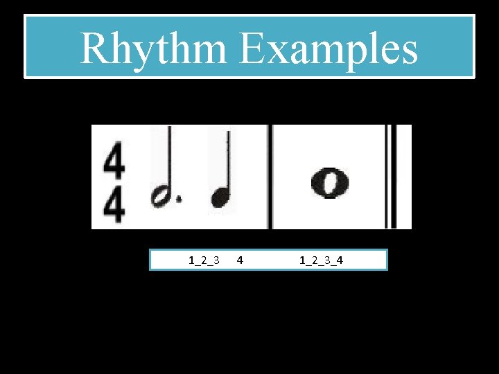 Rhythm Examples 1_2_3 4 1_2_3_4 