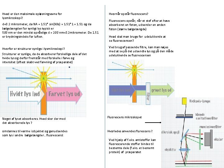 Hvad er den maksimale opløsningsevne for lysmikroskopi? d=0. 2 mikrometer, da NA = 1.