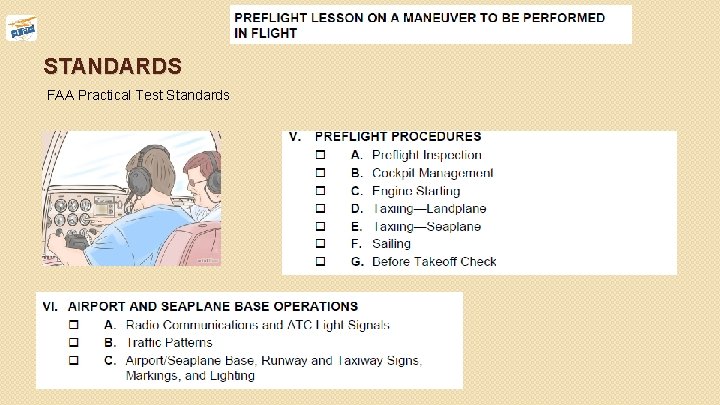 STANDARDS FAA Practical Test Standards 