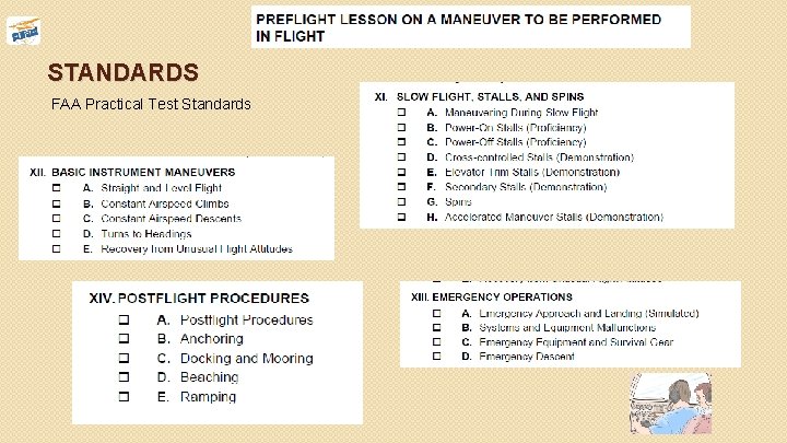 STANDARDS FAA Practical Test Standards 