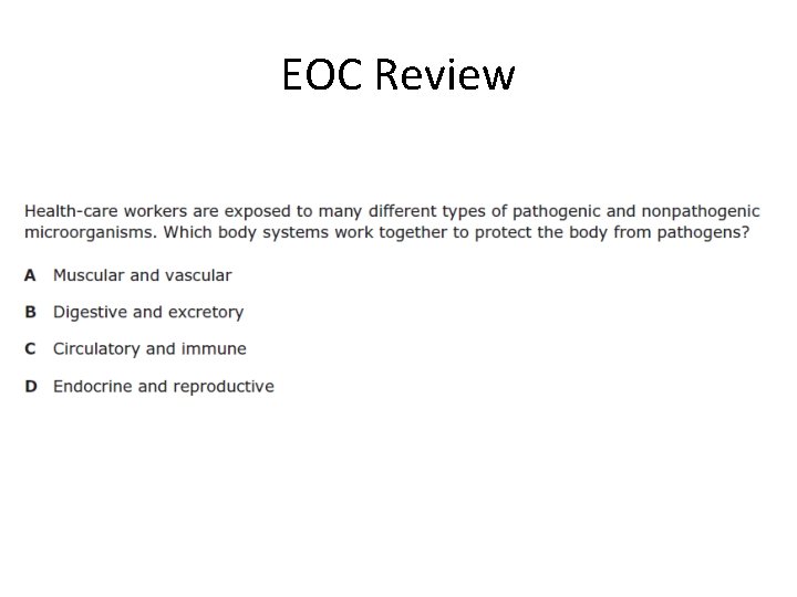 EOC Review 